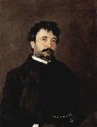 Valentin Serov, Portrait of Italian singer Angelo Masini 1890